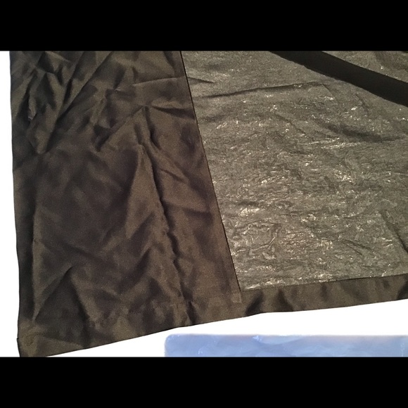 Ladies gorgeous black sheer & satin trimmed scarf - Picture 2 of 2